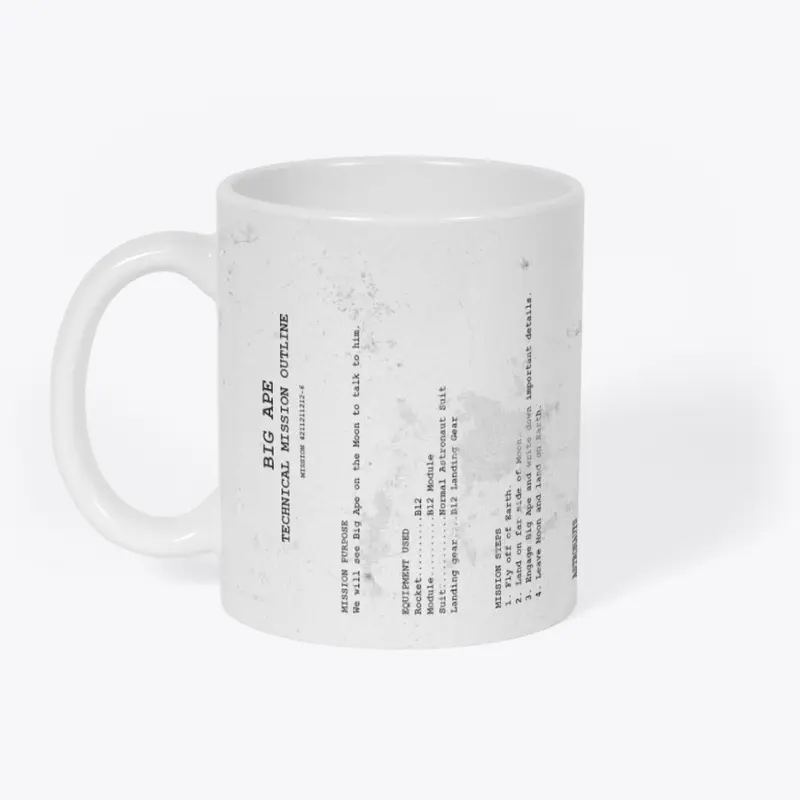 Big Ape Mission Outline Mug